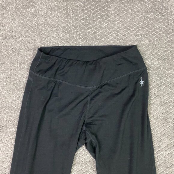 Smartwool 150 Merino Base Layer Bottoms Women's Small Black Leggings Wool - Picture 2 of 15